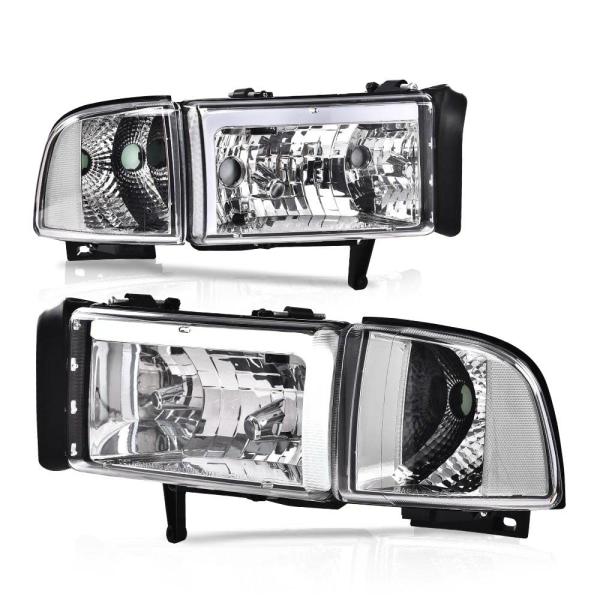 【並行輸入品】 PIT66 LEDヘッドライト 1994 2002 Dodge Ram 1500 2...