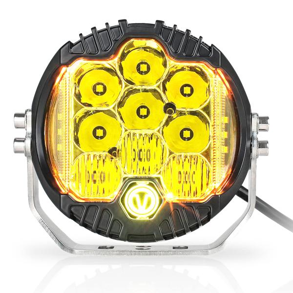 【並行輸入品】 EKXAP 5インチ 50W アンバー イエロー LED オフロードライト、LED ...