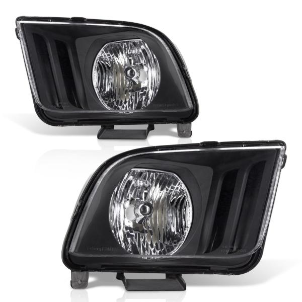 【並行輸入品】 AXLAHA 2005 2009 マスタングヘッドライトアセンブリ 2005 200...