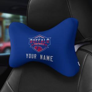 【並行輸入品】Buffalo カスタムカーヘッドレスト、名前を追加 フットボールカーネックピロー ユニバーサルヘッドレスト枕 旅行や日常使用に