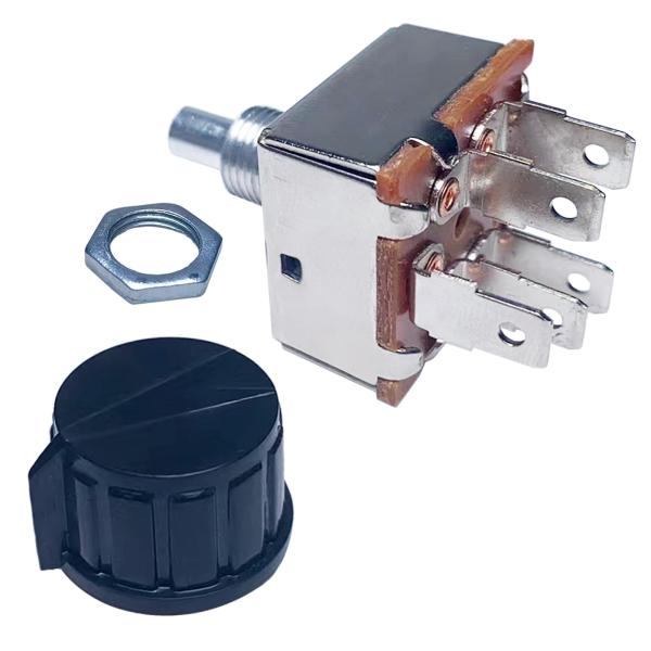 【並行輸入品】ロータリー AC エアコン 3速ブロワースイッチ ユニバーサル「INDAK」対応 4シ...