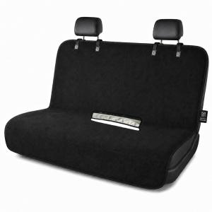 【並行輸入品】ZIMABLUE テリークロス バックシートカバー ブラック ユニバーサル 防水 カースポーツタオル シートクッション 吸汗タオル