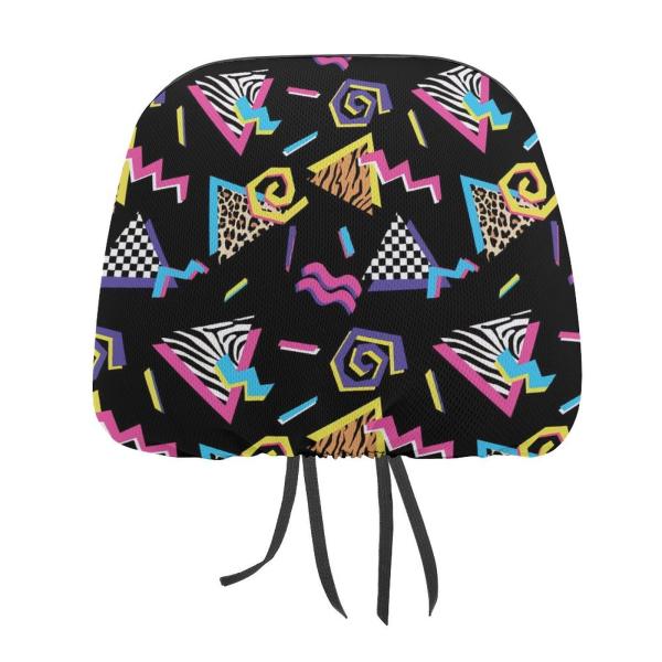 【並行輸入品】ThAyLa 80s 90s Auto Headrest Covers Set of ...