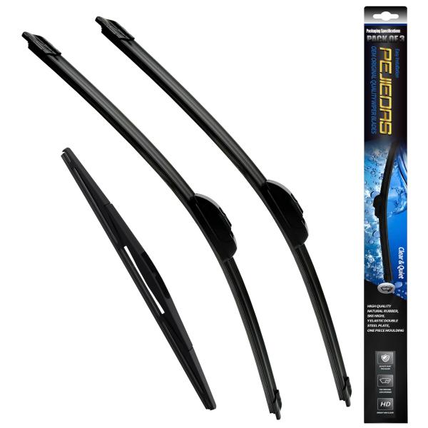 【並行輸入品】PEJIEDAS 3 Wiper, Front Wiper + Rear Wiper ...