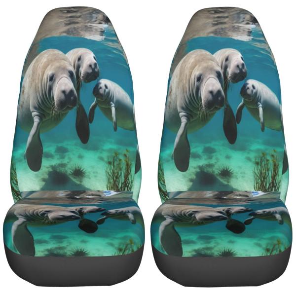 【並行輸入品】Foruidea フロリダ マナティー 母と赤ちゃん カーシートカバー ユニバーサル ...