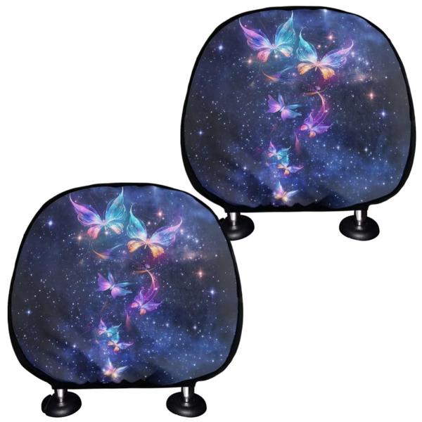【並行輸入品】AFPANQZ Galaxy Butterfly Car Headrest Cover...