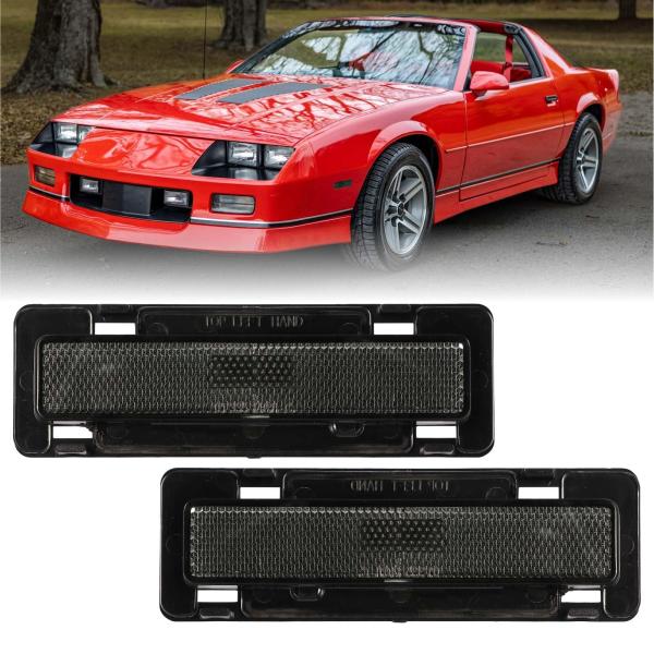 【並行輸入品】USR 85 92 IROC カマロ サイドマーカーライト   スモークフロントバンパ...