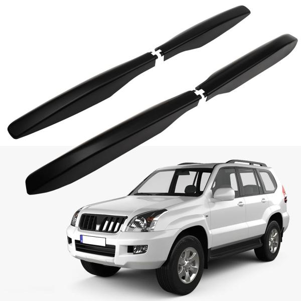 【並行輸入品】KILOAUTO 4PCS Black Roof Rails Rack End Cap...