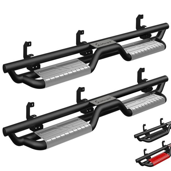 【並行輸入品】Sanooer Running Boards for Silverado Crew C...
