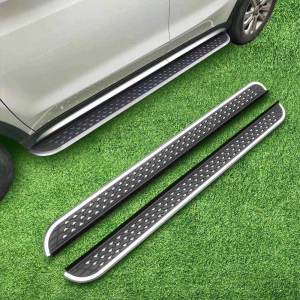 【並行輸入品】2PCS Side Step Bar Aluminium Fit for Cadill...