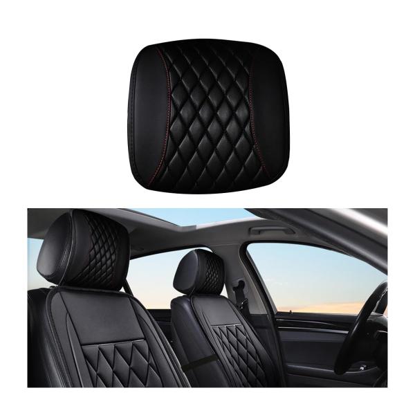 【並行輸入品】KHGUZ 車用ヘッドレストカバー、ソフトレザー防汚車両シートヘッドレストプロテクター...