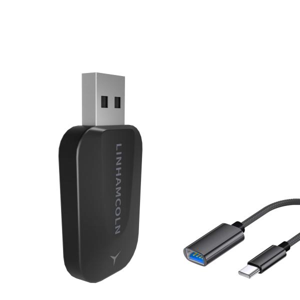 【並行輸入品】2 in 1 Android Auto Wireless Adapter &amp; Wire...