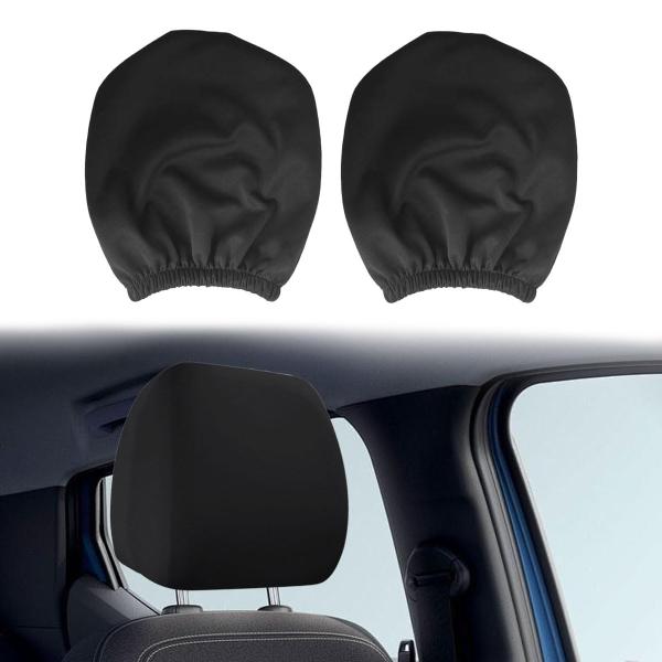 【並行輸入品】LHDOS ソフトカーシートヘッドレストゴムカバー、防塵&amp;傷防止ヘッドレストプロテクタ...