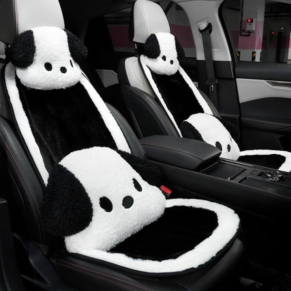 【並行輸入品】GKWW 車のヘッドレスト&amp;ランバーサポート&amp;シートクッション&amp;バックサポート枕4個セ...