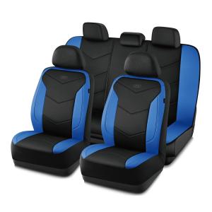 【並行輸入品】Skechers 低反発シートカバー、レザーカーシートカバー 究極の快適&サポートシートカバー フルセット、エアバッグ対応、SUV