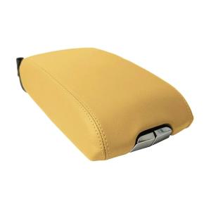 【並行輸入品】EODROMC Center Console Lid Armrest Cover Leather Beige Tan for C