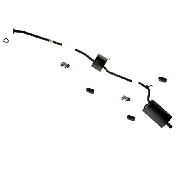 【並行輸入品】Ext Pipe Resonator Rear Muffler Exhaust Sys...