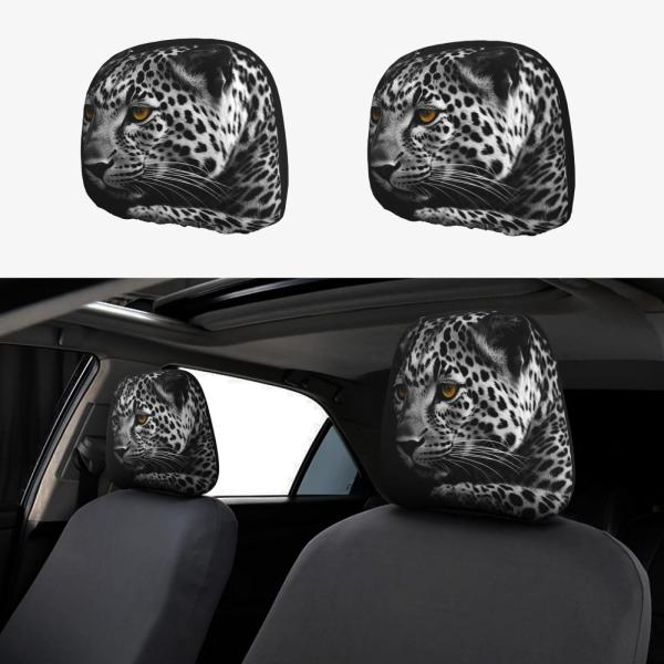 【並行輸入品】DDTKLSNV 2 PCS Car Seat Headrest Cover Univ...