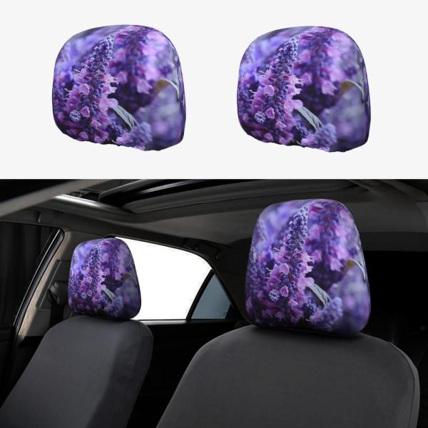 【並行輸入品】2 PCS Car Seat Headrest Cover Universal Str...