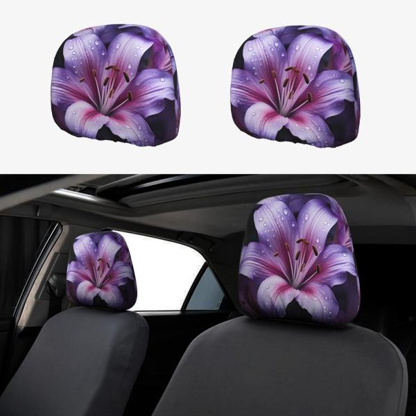 【並行輸入品】DDTKLSNV 2 PCS Car Seat Headrest Cover Univ...