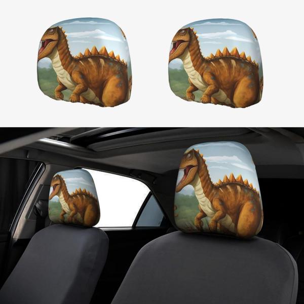 【並行輸入品】DDTKLSNV 2 PCS Car Seat Headrest Cover Univ...