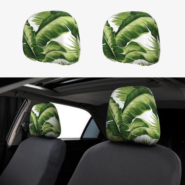 【並行輸入品】KKLWEGU 2 PCS Car Seat Headrest Cover Unive...