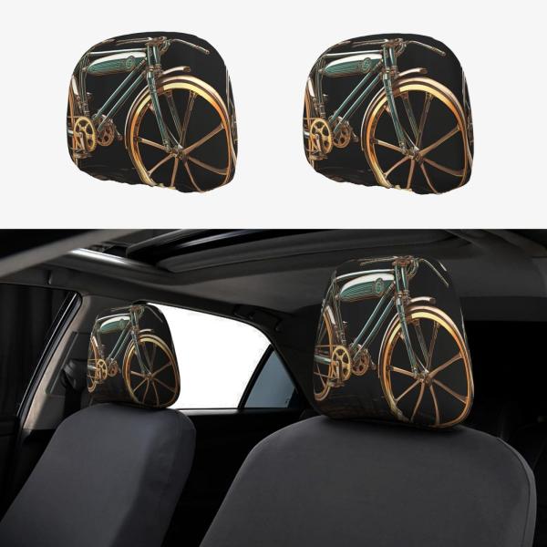 【並行輸入品】KKLWEGU 2 PCS Car Seat Headrest Cover Unive...