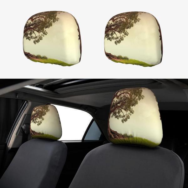 【並行輸入品】WLKSNBVD 2 PCS Car Seat Headrest Cover Univ...
