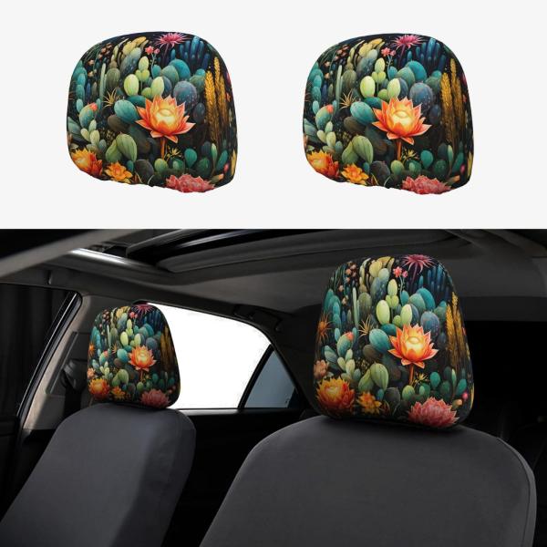 【並行輸入品】WLKSNBVD 2 PCS Car Seat Headrest Cover Univ...
