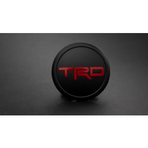 【並行輸入品】Toyota TRD Center Cap, Flat Black with Red ...