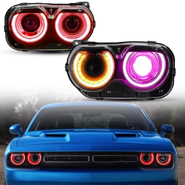 【並行輸入品】 JENEROUMAN For challenger RGB Headlights C...