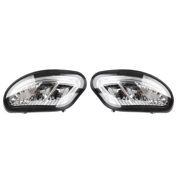 【並行輸入品】 Wahparts 12V フロントLEDヘッドライトキットアセンブリ EZGO Fr...