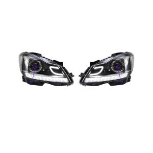 【並行輸入品】 BOYOGOHP 2 pcs Car Headlights Compatible with Benz C Class W204