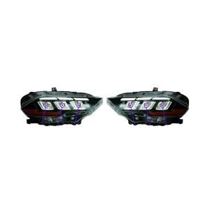 【並行輸入品】 BOYOGOHP 2PCS Car Light Projector Head Lamps Compatible with Mus
