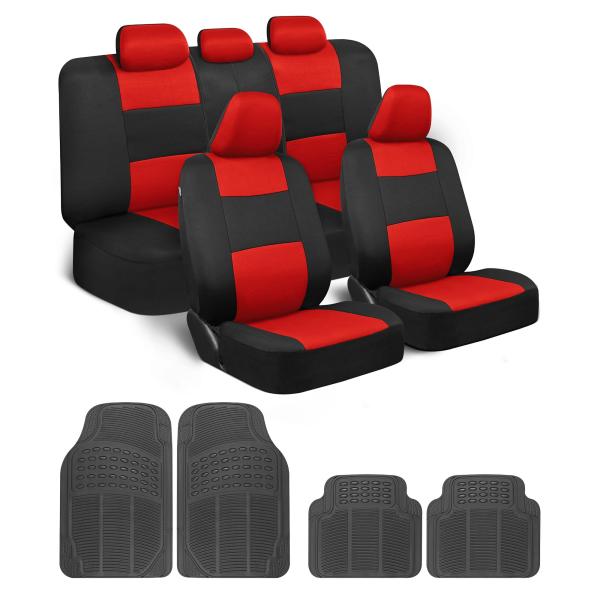 【並行輸入品】 BDK PolyPro Car Seat Covers Full Set Combo...