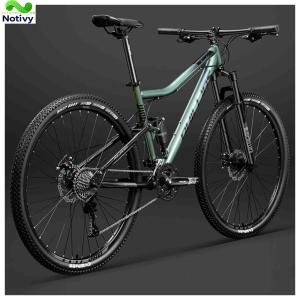 30段変速マウンテンバイク高炭素鋼 前後サペンション フルサスペンションマウンテンバイク競技向けサドル MTB 前後車輪クイックリリース方式 ダブルディスクブレ