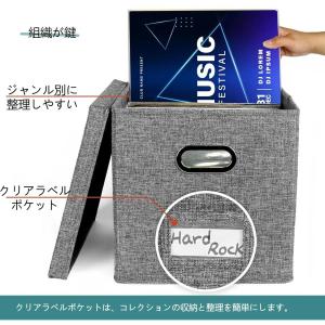 蓋付き 12インチビニールレコード収納バッグ ...の詳細画像4