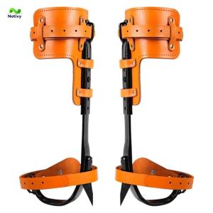 木登り器 木登り道具 昇柱器 直立木登りツール 木登りツール調節可能なストラップロープ 木登り靴滑り止めペダル 落下防止 最大積載量約220ポンド 登山用 庭木