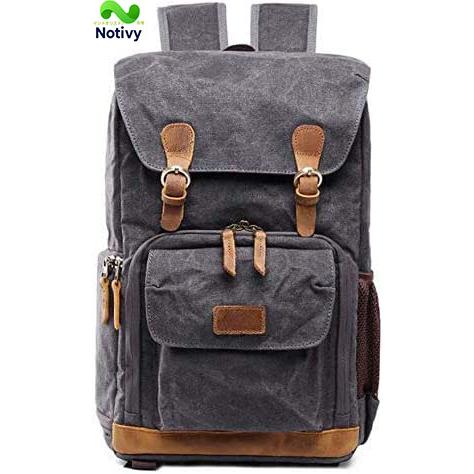 ナショナルジオグラフィックカメラバックパック - 大容量防水キャンバス写真一眼レフカメラバッグ多機能...