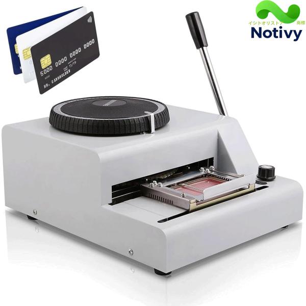 手動エンボス加工機 72文字あり PVCカード作り 銀行カード/VIPカード 距離調整 深さ調整 立...