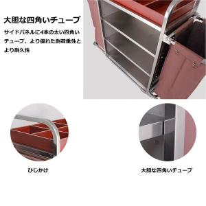 ホテルリネンカート ランドリーカート 多目的ク...の詳細画像3