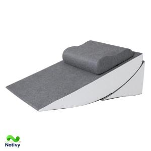 逆流性食道炎枕 スロープピロー 傾斜 テンセル 低反発 つぶわた 綿 胃