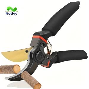 剪定バサミ 切れ味 SK5高炭素鋼刃 剪定ばさみ 剪定鋏 チタンコーティング 錆びにくい 枝切りバサミ 軽量化アルミハンドル 握りやすい 果樹 庭木 盆栽 庭園作業