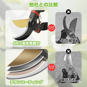 剪定バサミ 切れ味 SK5高炭素鋼刃 剪定ばさ...の詳細画像2