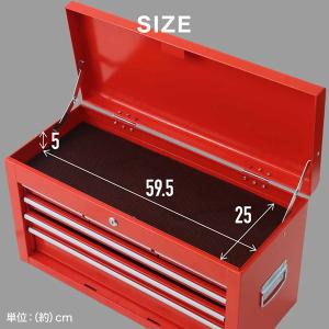 ツールボックス 工具 大型 工具箱 5段 鍵付...の詳細画像3