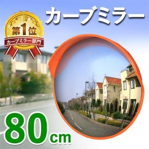 カーブミラー 800φ 直径 800 取付けステー ビス付き 80cm ガレージミラー 事故防止 ミラー 駐車場 車庫 死角 路地 曲がり 本体