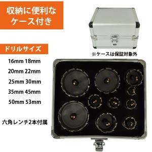 ホルソーセット ホールソー ホルソー 10本セ...の詳細画像2