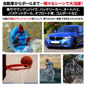 エアーコンプレッサー 12V 小型 車 ミニエ...の詳細画像1