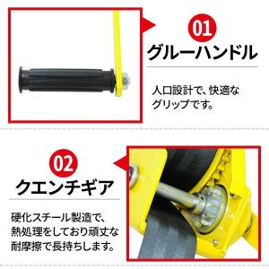 ハンドウインチ オートブレーキ付 自動ブレーキ...の詳細画像1