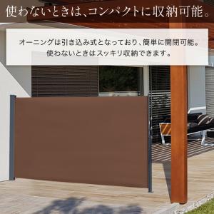 日よけシェード 自立 引き込み サイド オーニ...の詳細画像4
